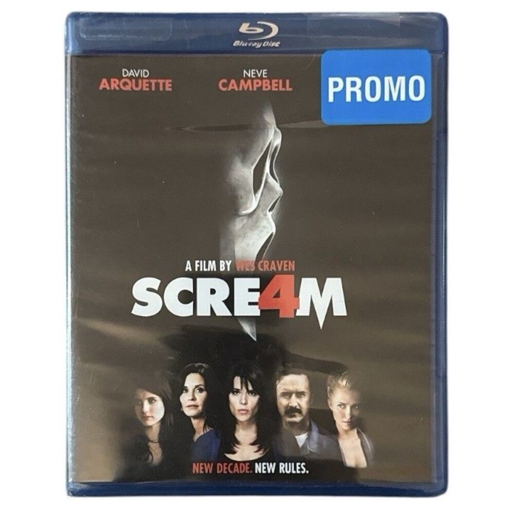 Sealed Scream 4 Blu-ray 2011 Wes Craven PROMO Neve Campbell Ghostface Horror NEW